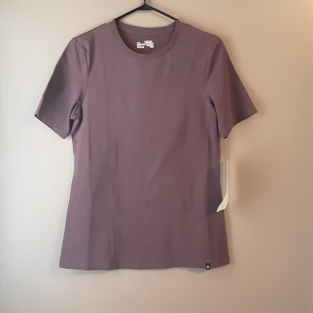 🌞 Jockey Women's Short Sleeve T-shirt Scoop Neck Purple Lilac | New! Small